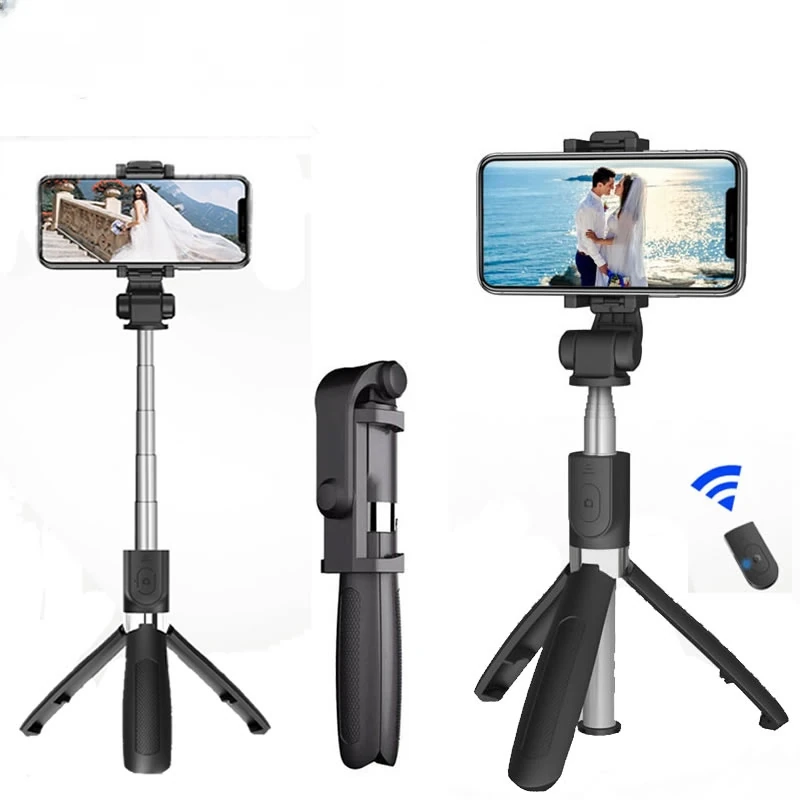 Bluetooth Selfie Stick with Tripod Plastic Alloy Self Stick Selfiestick Phone