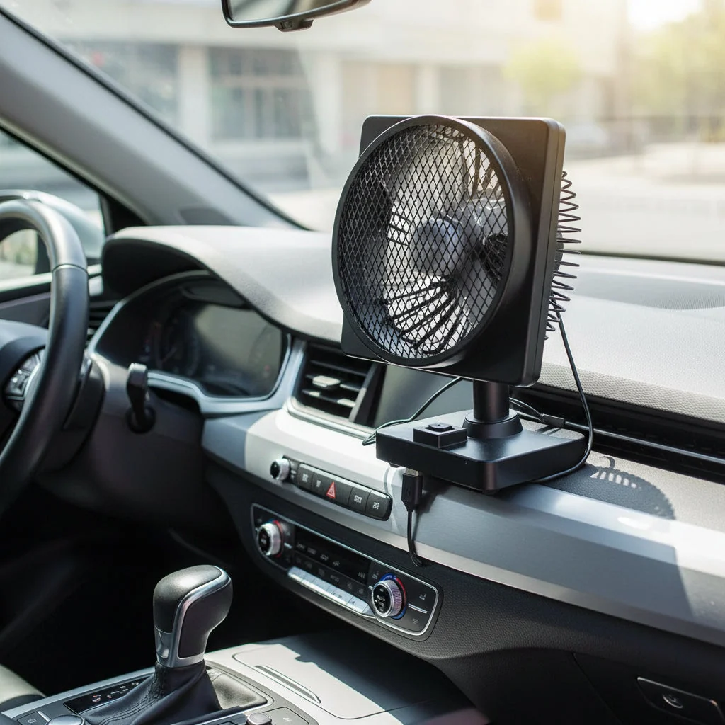 Compact USB Car Air Conditioner Fan