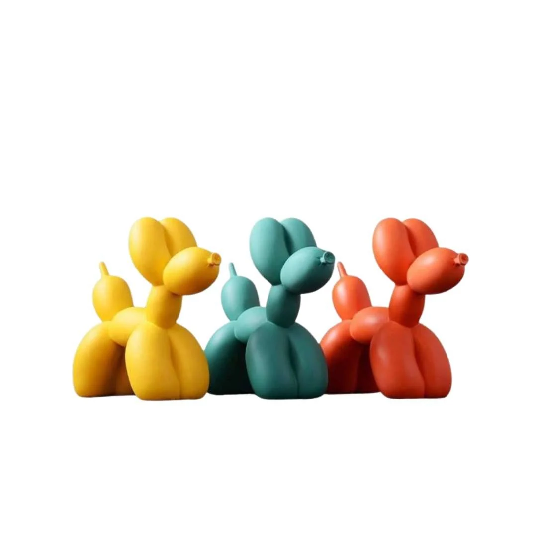 Resin Balloon Dog Sculpture – Modern and Abstract Decorative Statue