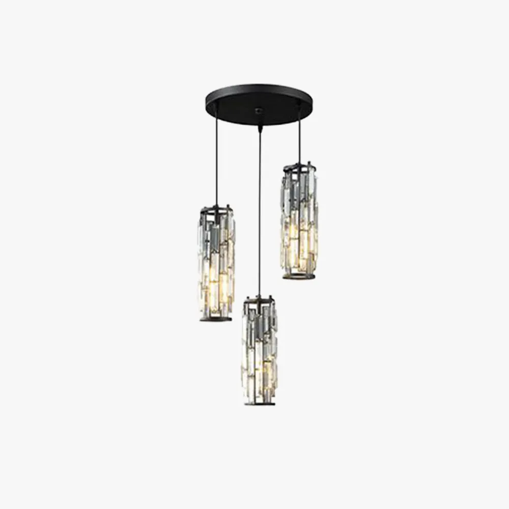 Kristy Cluster Pendant Light, Black & Gold |