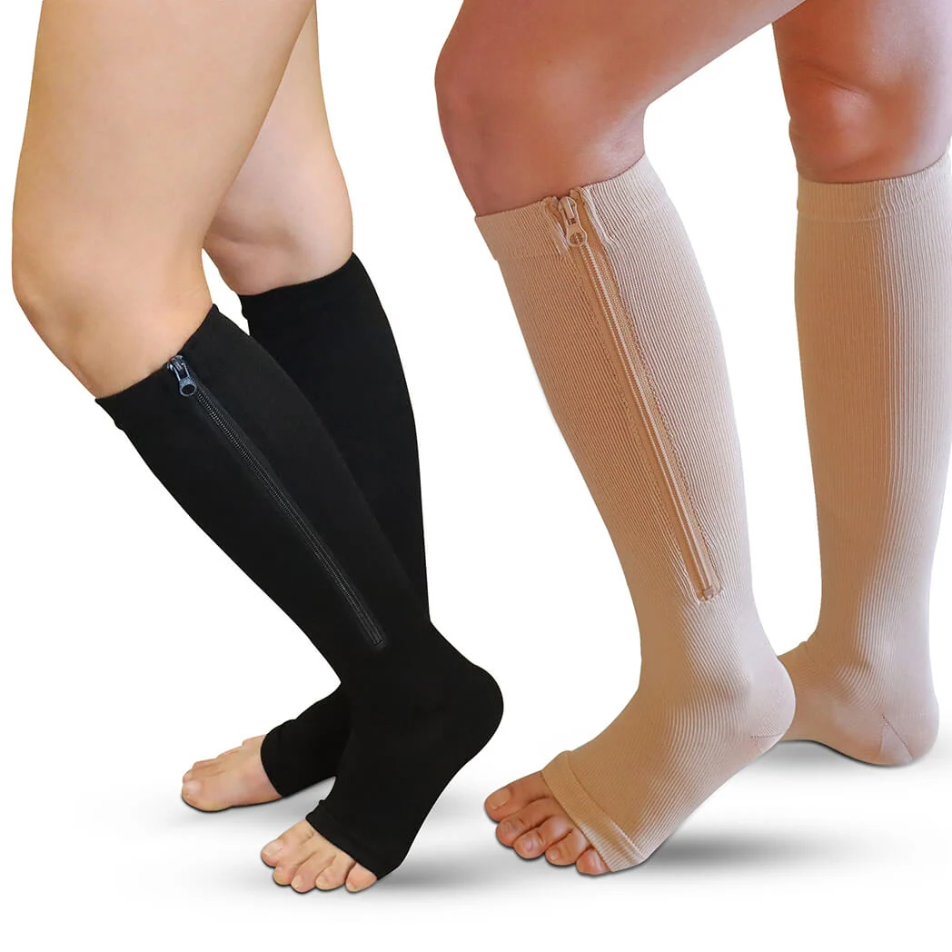 Compression Stockings with Zipper