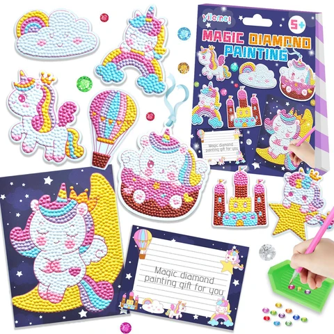 Diamond Painting Kit Unicorn Dino Wall Art Set - Image 2