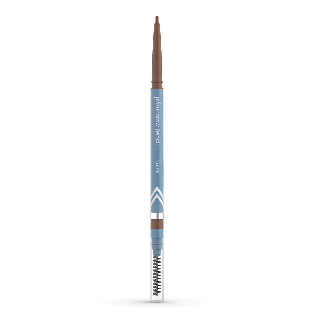 PrimeBrow Pencil – Smudge-Proof Micro-Fine Tip Eyebrow Pencil with Spoolie, Natural Gray & Mature-Friendly Shades
