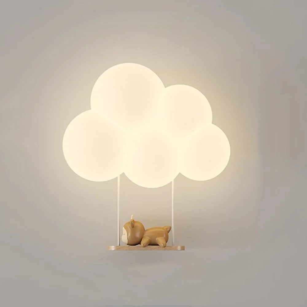 Kids Wall Mounted Night Light Cloud Design LED Lamp