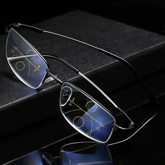 Multifocal Glasses with Automatic Vision Adjustment - Blue Light Filter