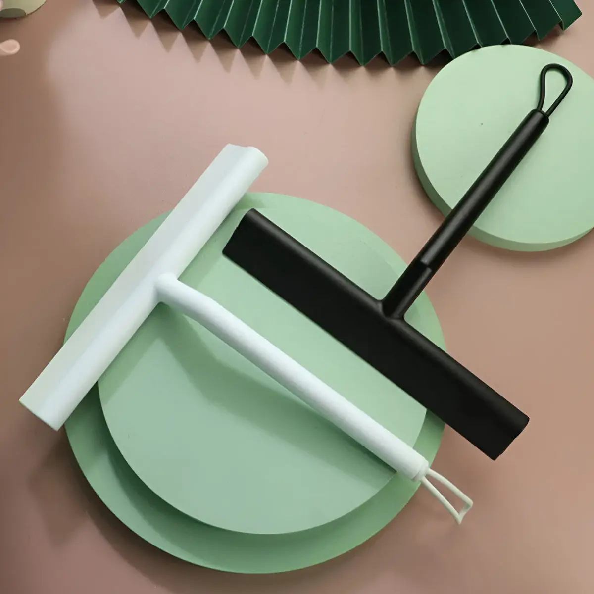 Contemporary Shower Squeegee with Silicone Blade