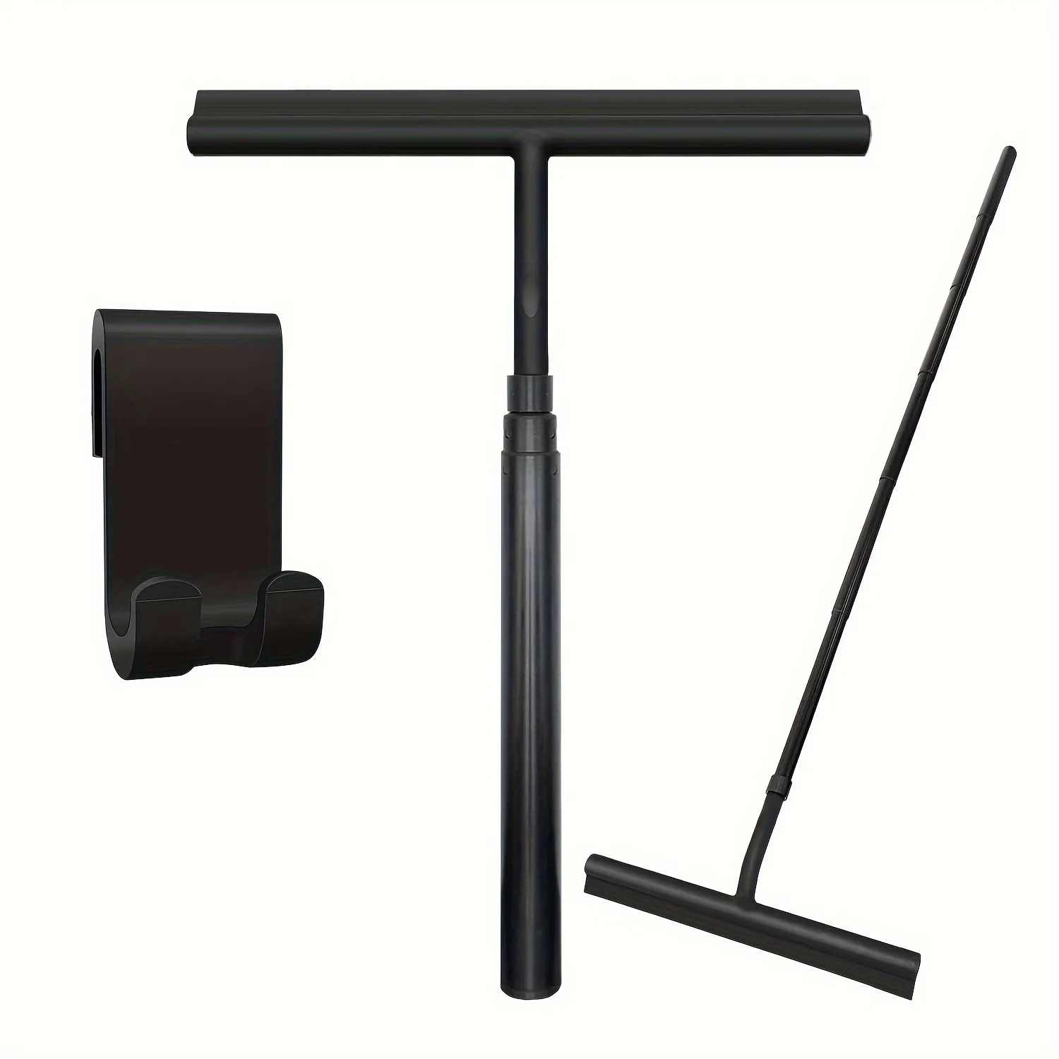 Extendable Shower Squeegee mounted in a bathroom