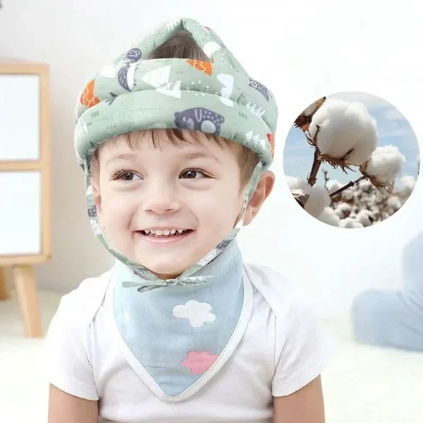Cartoon mesh safety helmet for infants and toddlers with adjustable impact protection, image 5