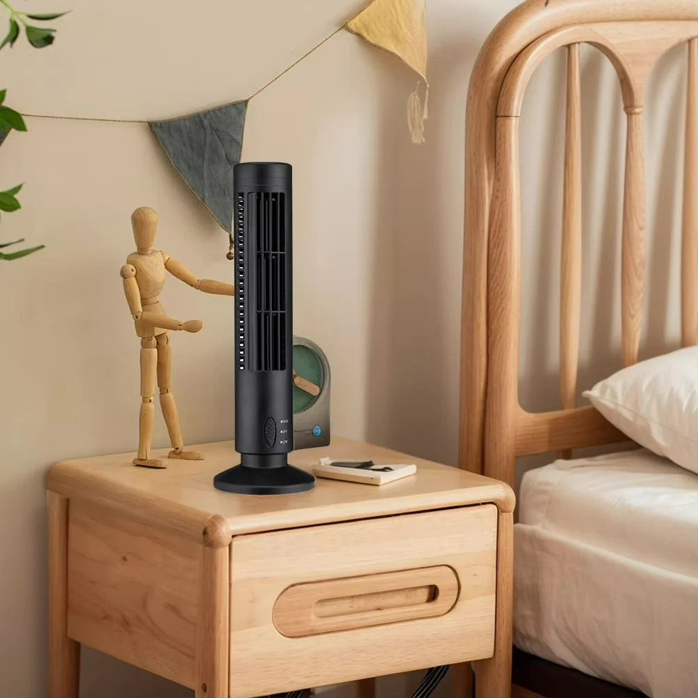 Bladeless Tower Fan | USB Powered Desktop Cooling