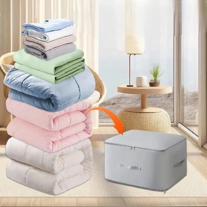 Compression Bag Organizer for Luggage and Packing Space showing its large upright storage capacity