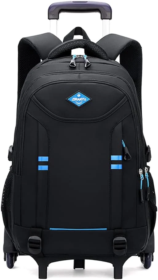 Boys' Rolling School Backpack - Convertible Multi-Pocket Bag