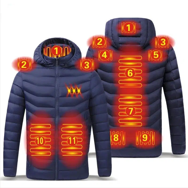 Electric 11 Areas Heated Jacket - Waterproof