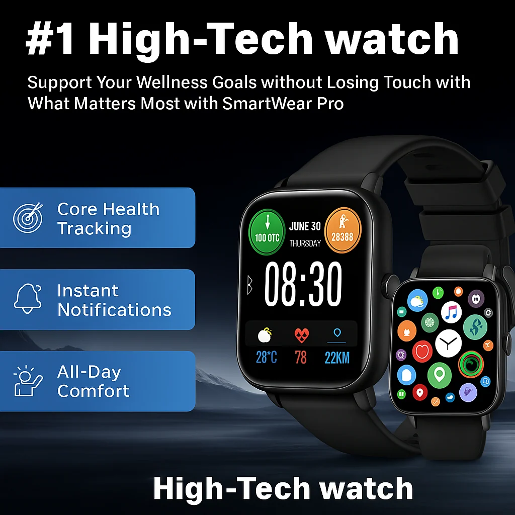 Health Smart Pro – Unisex Smartwatch