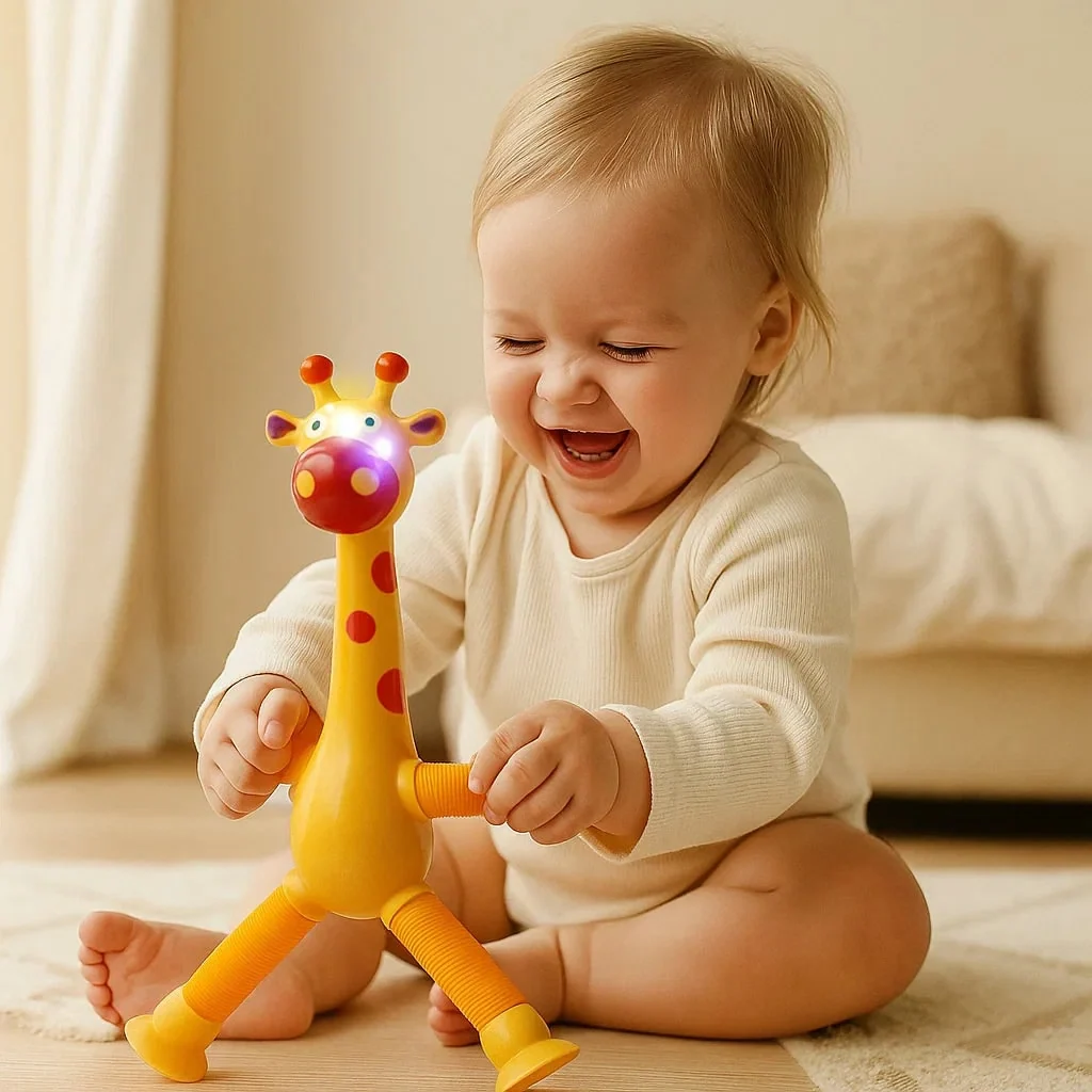 Interactive giraffe sensory toy for toddlers - Image 6