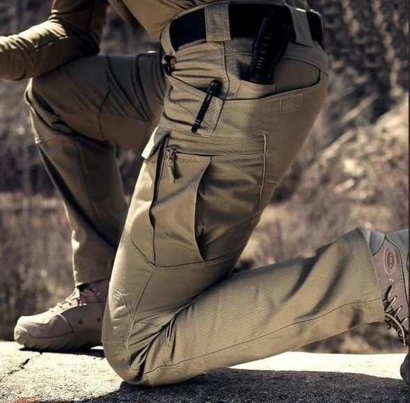 Outdoor Tactical Waterproof Pants Army Fan Multi-Pocket Cargo Pants