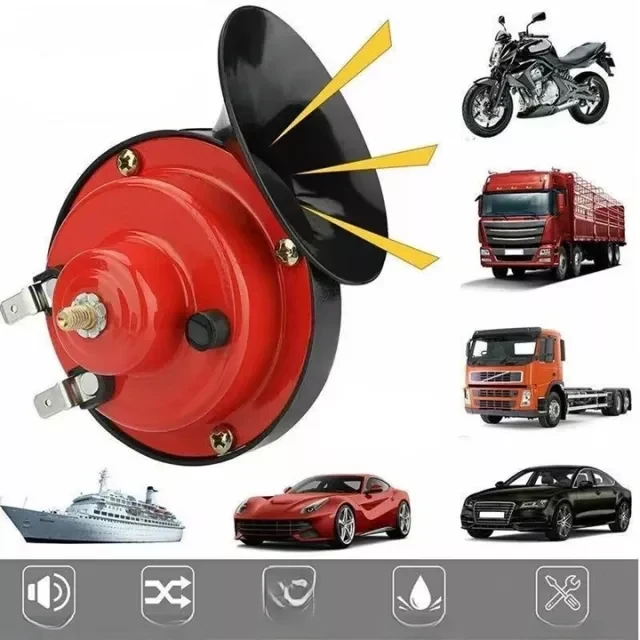 Train Horn for Cars - 300db, Waterproof, ABS and Metal, 12-24V