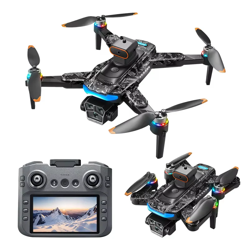 A14 Pro Max Drone 8K Triple Camera, 4.3-Inch Screen Remote, Brushless Motors, Optical Flow, 360° Obstacle Avoidance, 3000m Range