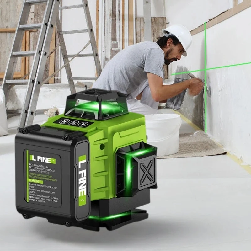 16-Line 4D Laser Level – Self-Levelling Precision Tool