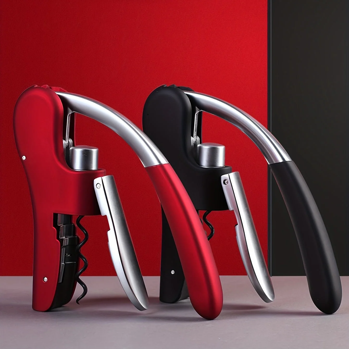 Ergonomic Corkscrew – Quickly and Safely Open Wine Bottles for Home and Hospitality