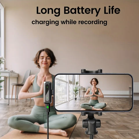 Wireless Lavalier Microphone | Dual USB-C Recording System