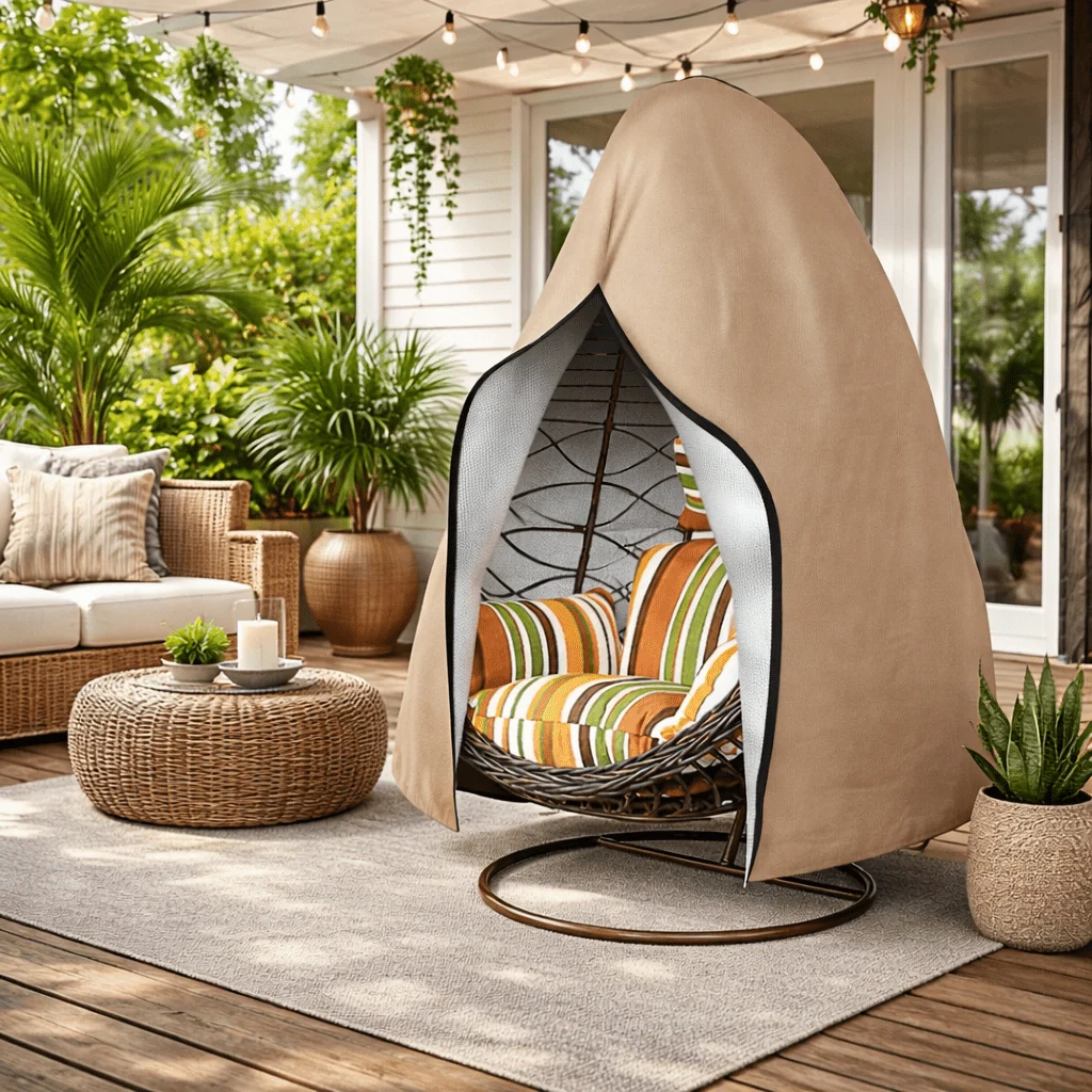 GardenGuard Pro Durable Weatherproof Outdoor Hanging Chair Cover