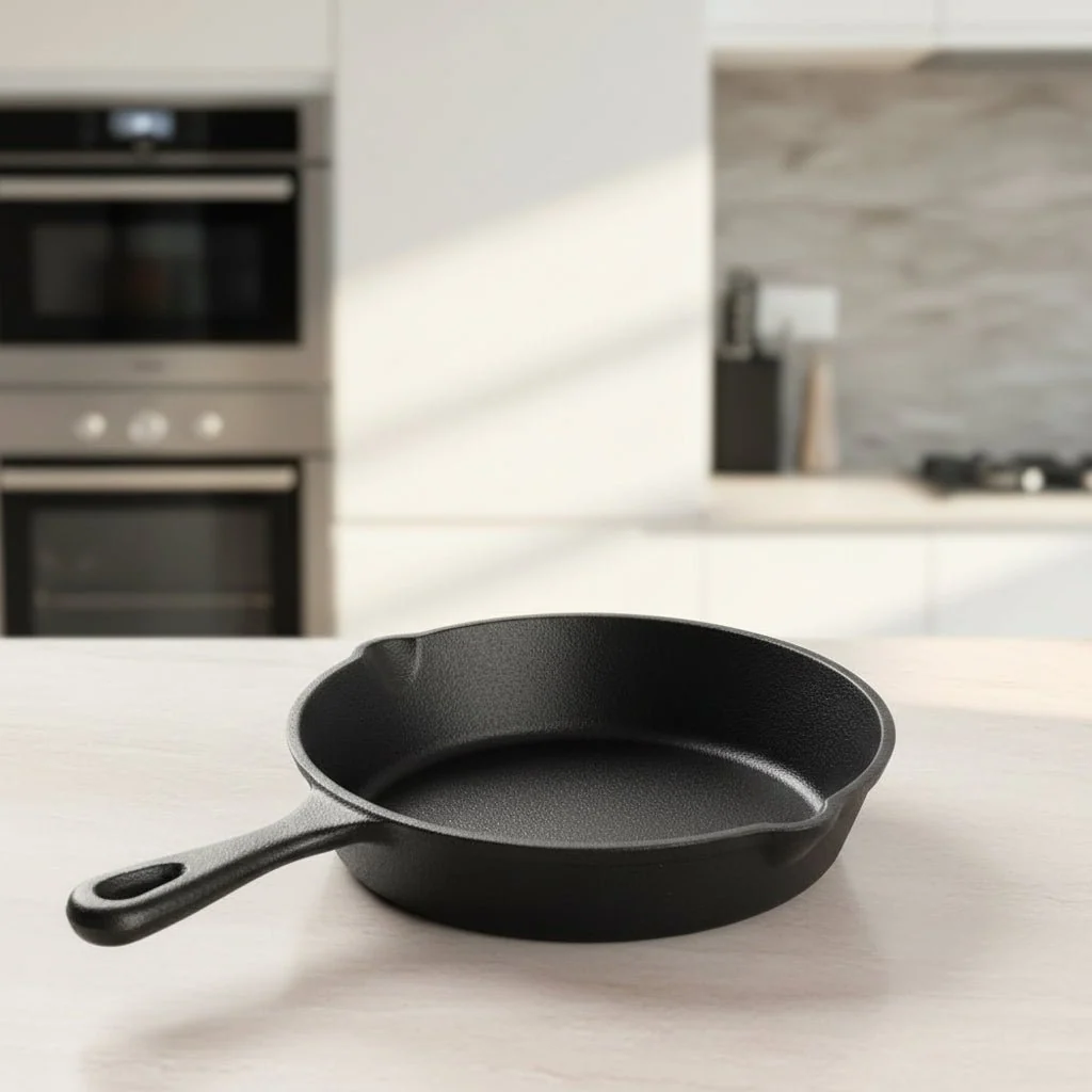 Premium cast iron skillet for all cooking styles -