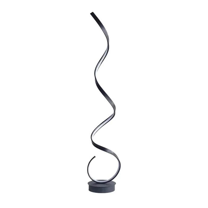 Modern LED Spiral Floor Lamp - Elegant Nordic Bedside Light
