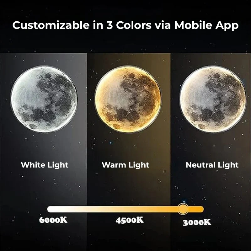 LED Moon Wall Lamp