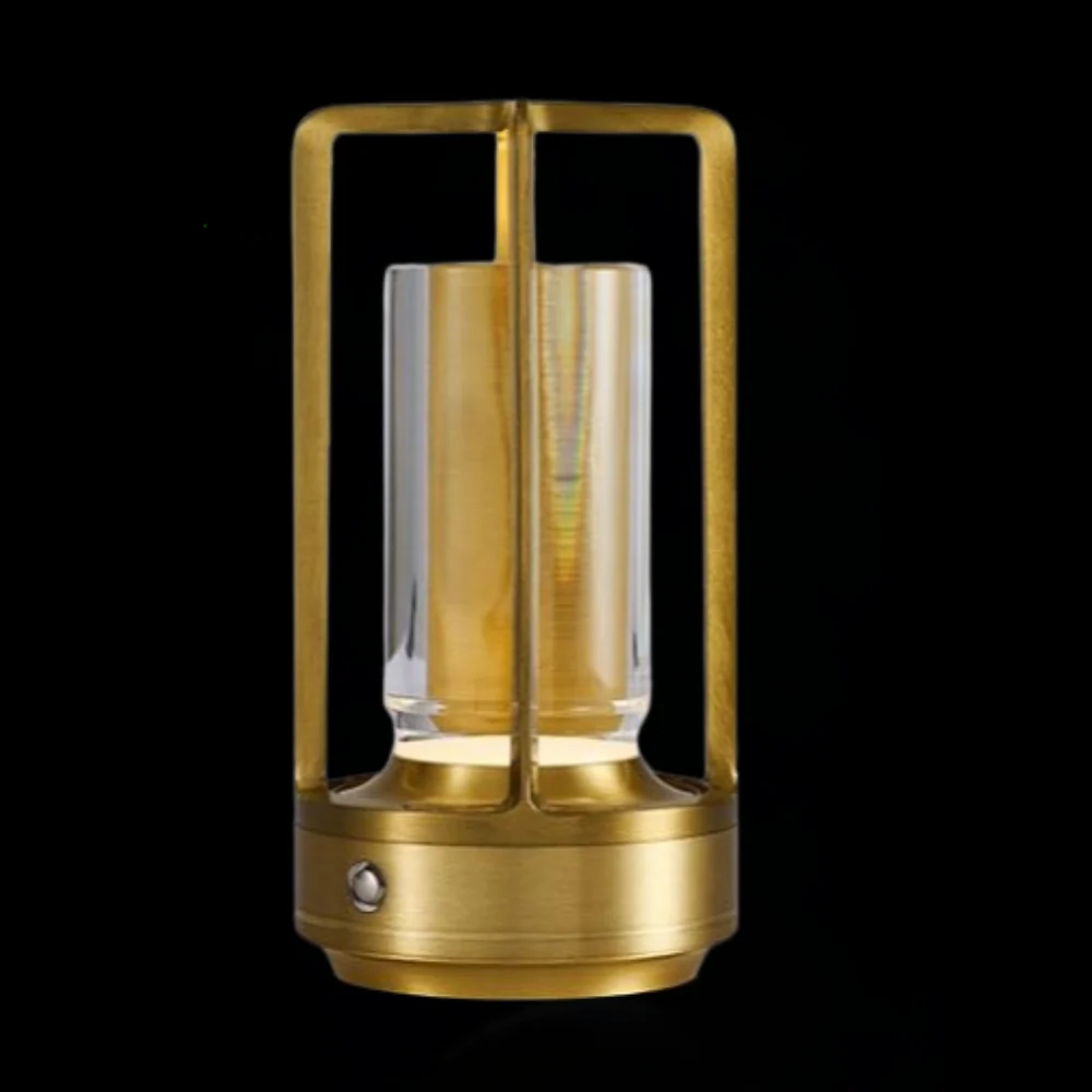 Casa Nordic - Cordless Rechargeable Crystal Lantern with Adjustable Glow