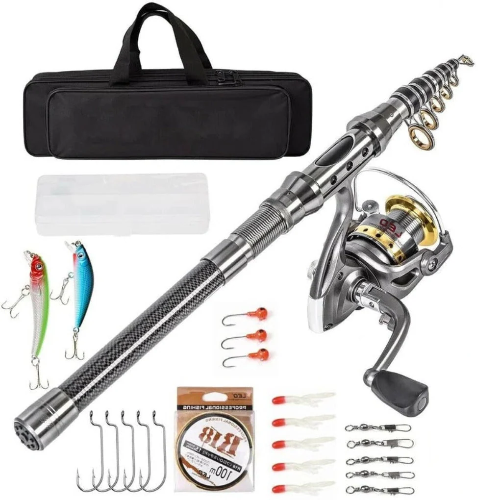 Collapsible Fishing Rod and Reel Set |