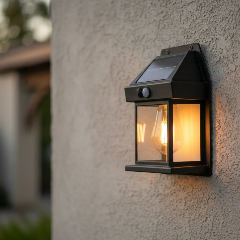 powered garden spotlight with motion detector - Waterproof, environmentally friendly & easy to install -