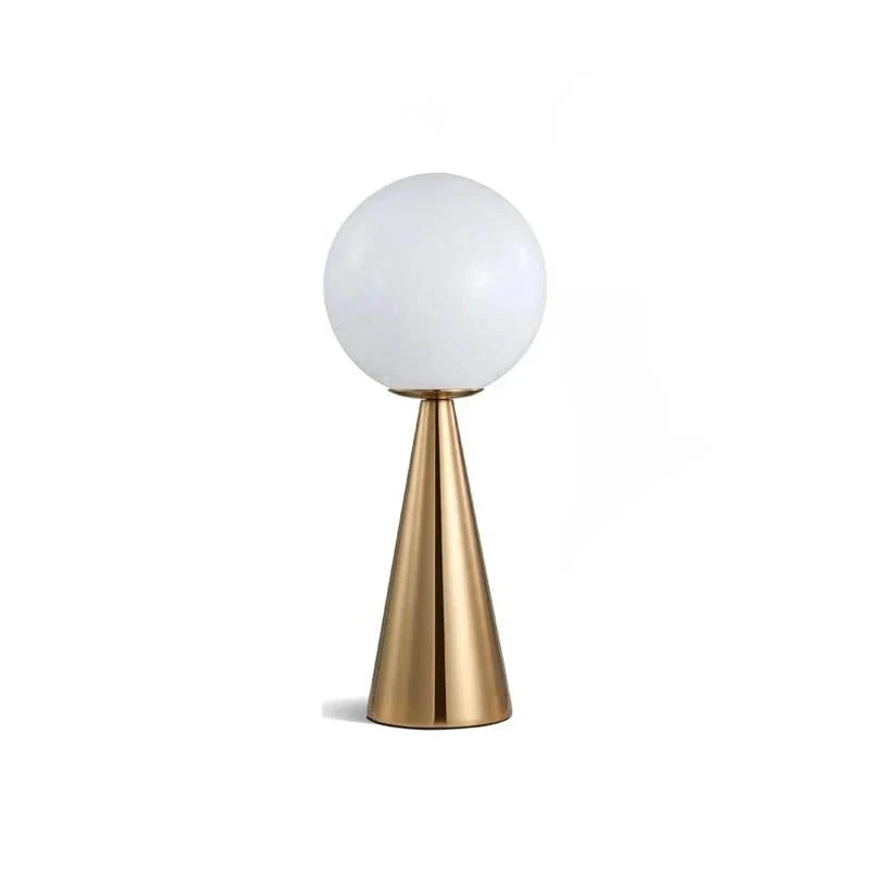 Art Deco Glass Ball Table Lamp / Elegant Bedroom Light