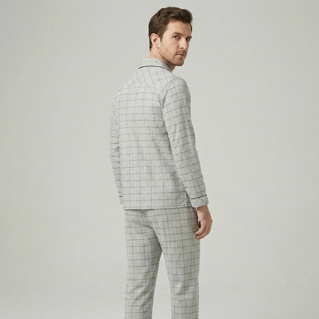 Men's Classic Plaid Sleepwear Set