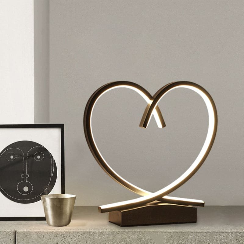 Romantic Flamed Wood Bedside Table