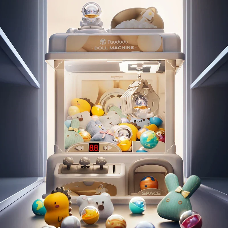 Space Adventure Claw Machine with transparent walls, soft toys and surprise balls