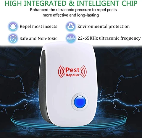 Ultrasonic Rat Repeller plugged into a wall socket