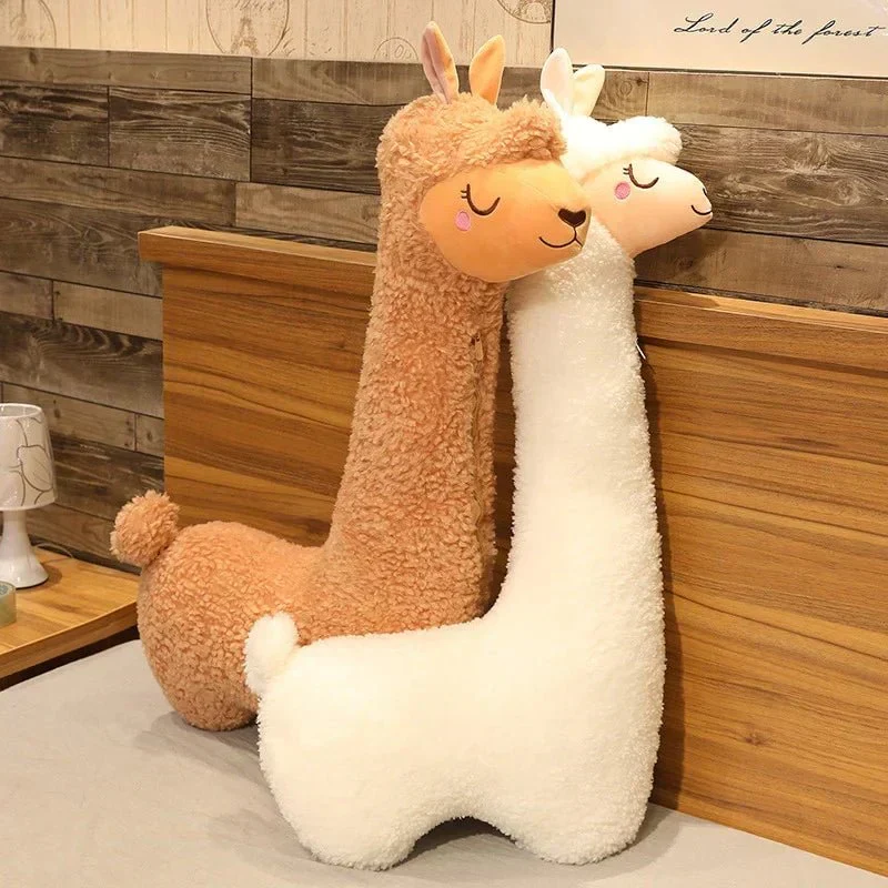 Extra Large Alpaca Plush Pillow for Side Sleepers