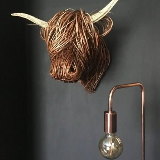 Cottage Grove Rustic Handcrafted Cow Head Wall Decor For Farmhouse Lovers