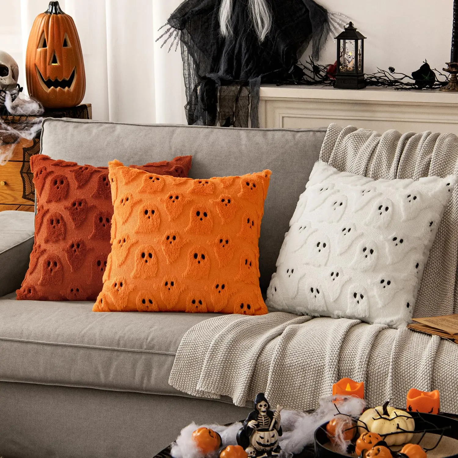 ® Halloween Ghost Cushion Covers (2 Pcs)