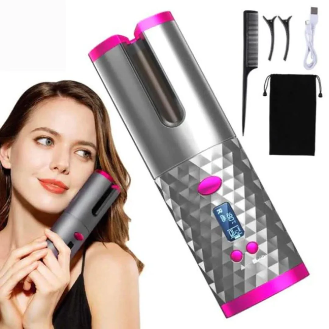 NovaCurl Cordless Auto Curler — Rechargeable Battery