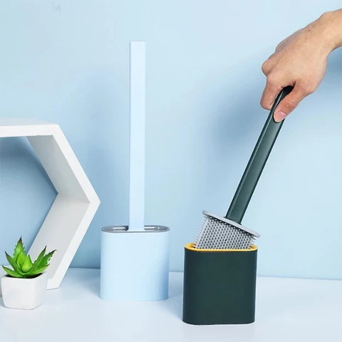 Silicone toilet brush