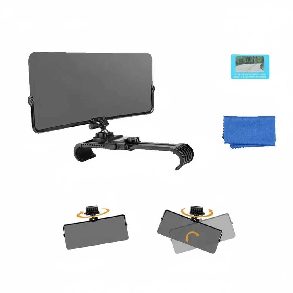 Anti-Dazzle Anti-UV Rotatable Adjustable Sun Visor Blocker Car