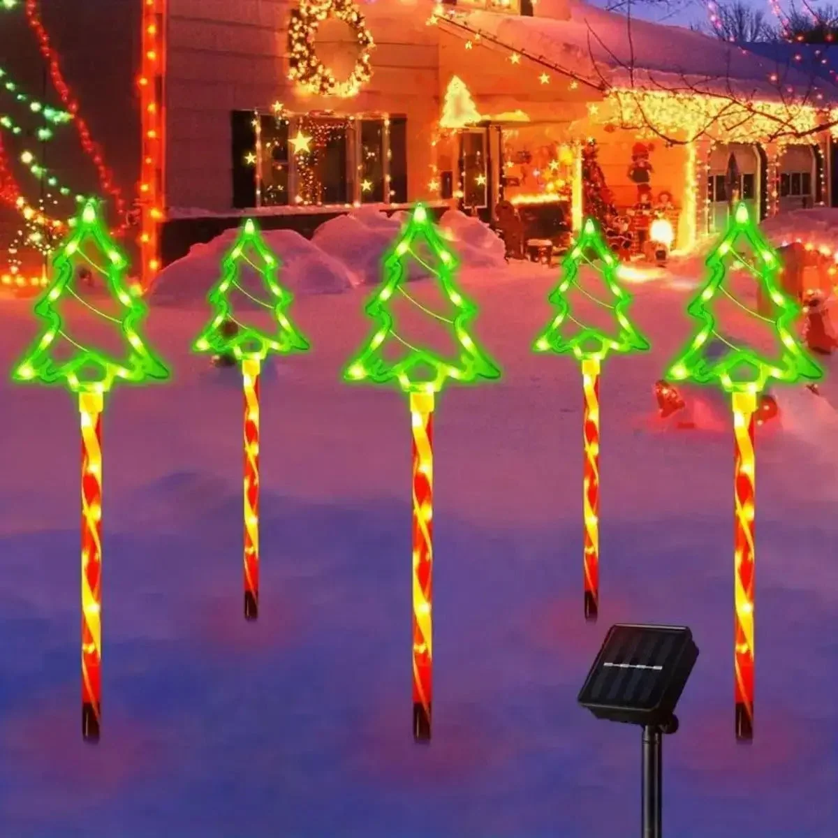 Solar Candy Tree Ground Lights | Decorative LED Garden and Lawn Lights for Outdoors - CandyTree