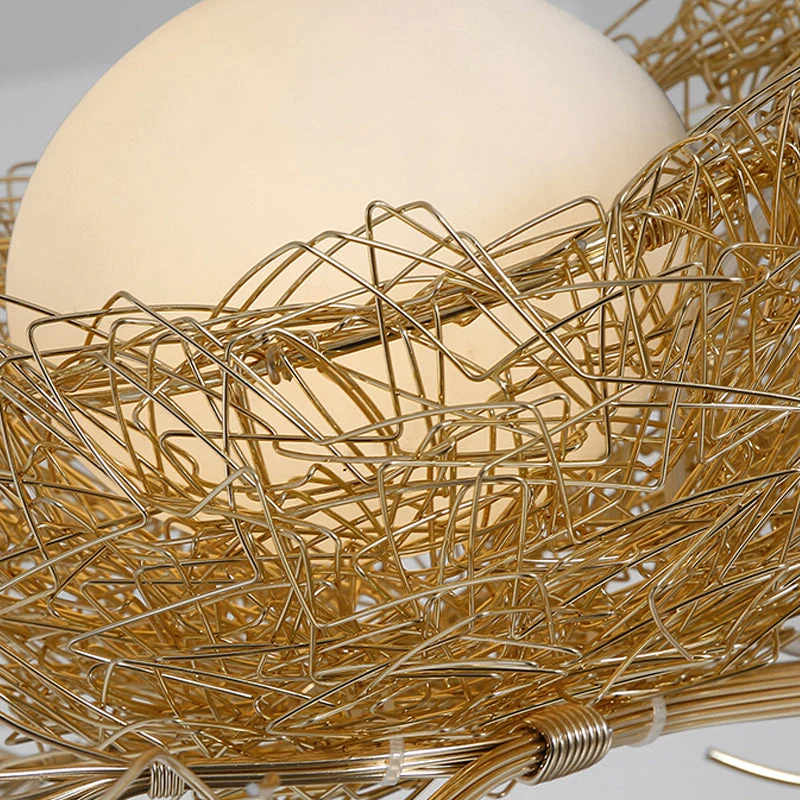 Honor | Art Deco Gold Pendant Light with Sculptural Birds