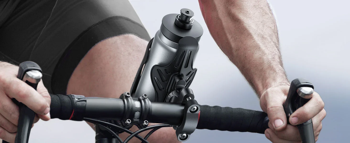 Bike bottle holder with adjustable arm, product detail
