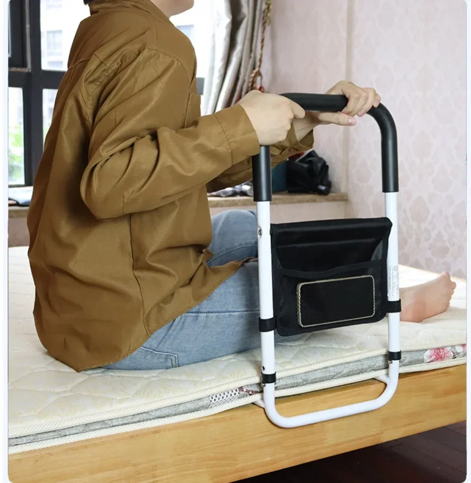 Adjustable Bed Assist Rail With Side Hand Rail For Senior Safety And Mobility
