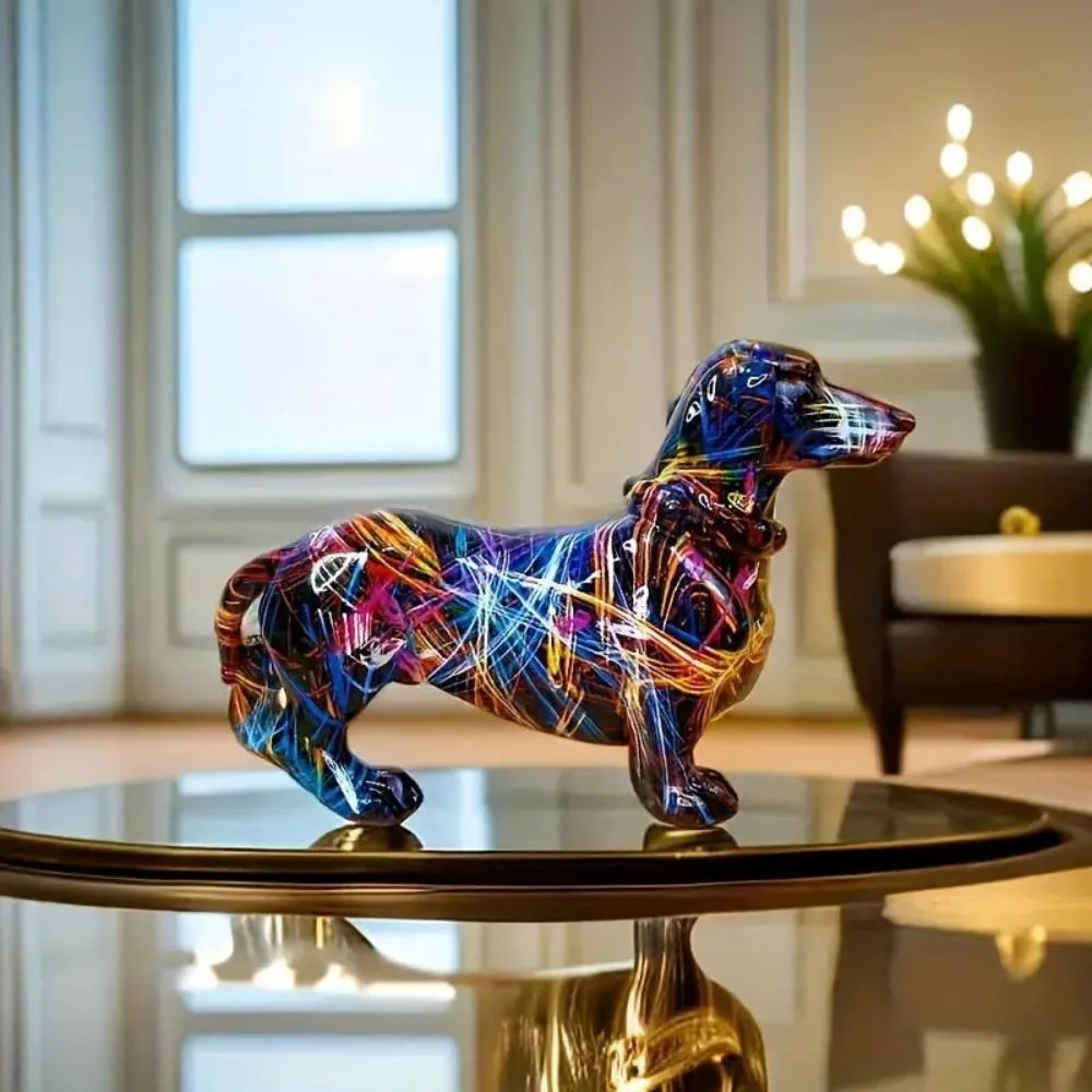 Decorative Dachshund Figurine close-up