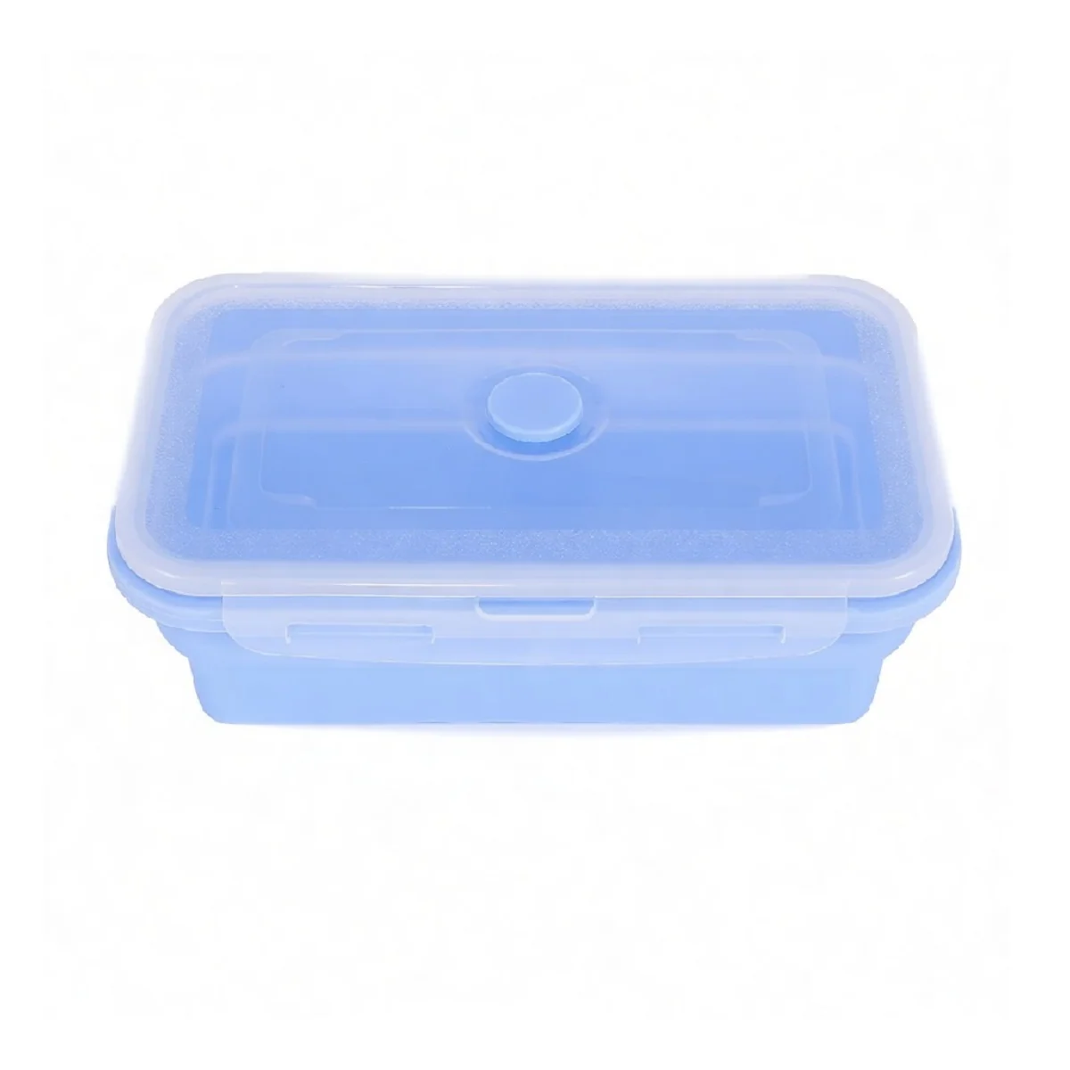 Collapsible Silicone Food Storage Containers with Lids Foldable Lunch Boxes Set