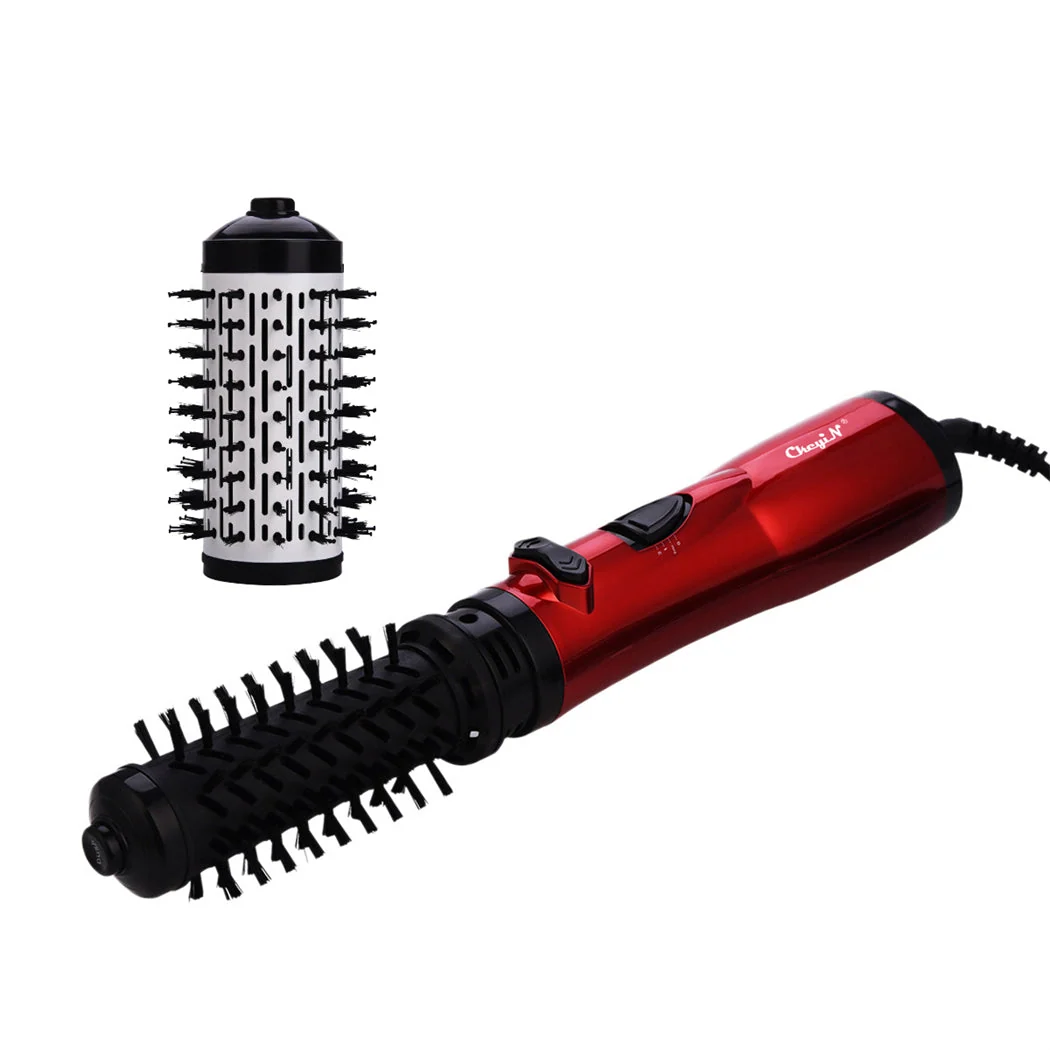 Professional Hot Air Brush | Rotating Blow Dryer With Dual Attachments