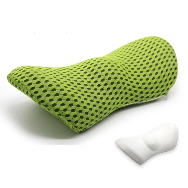 Breathable Memory Cotton Lumbar Pillow Waist For Car & Seat